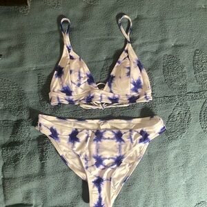 Tie dye bathing suit